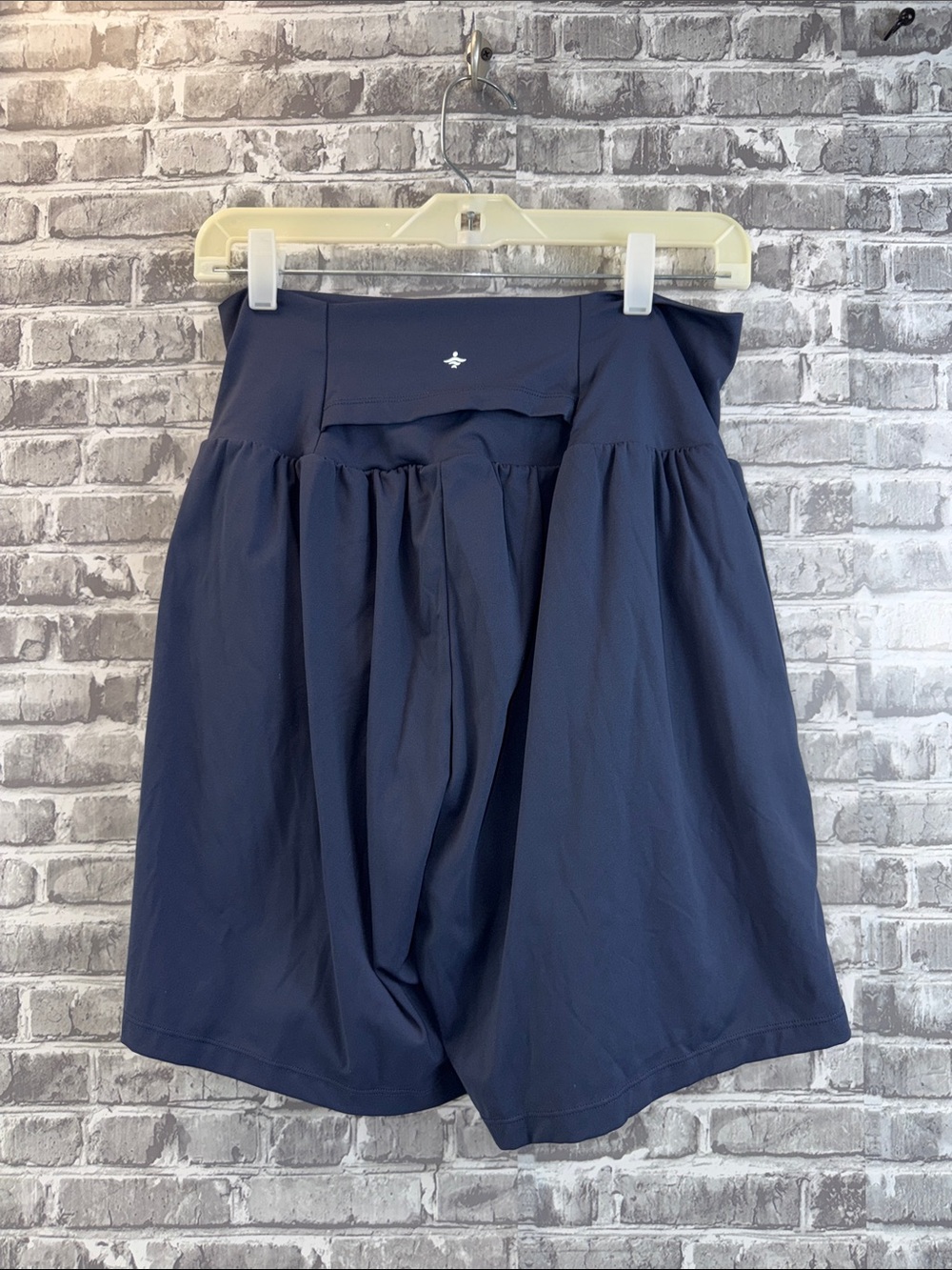 Navy Halara High-Waist Gathered Women’s Shorts